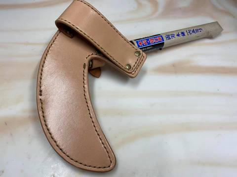 栃木レザー鎌シース