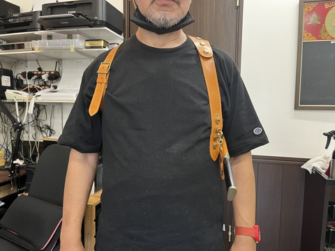 栃木レザーナイフシースショルダー