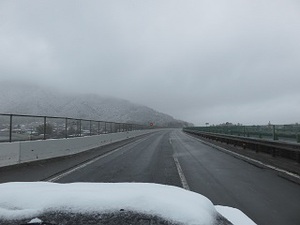 4月に雪が・・・