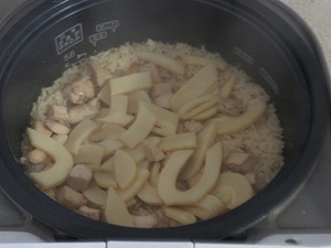 たけのこ飯！　（その後）