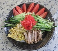 自家野菜冷やし中華！