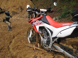 バイク救出劇！