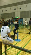 ベイスターズ親子キャッチボール
