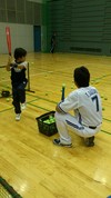 ベイスターズ親子キャッチボール