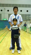 ベイスターズ親子キャッチボール